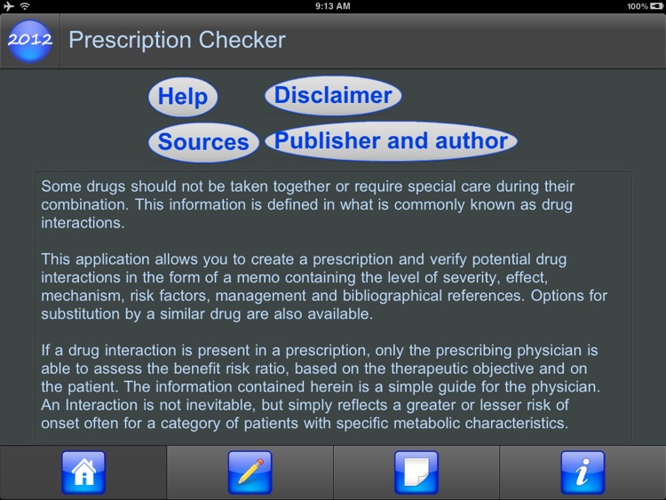 Prescription Checker for iPad