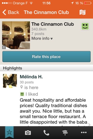 Tellmewhere : Restaurants Hotels Bars screenshot 4