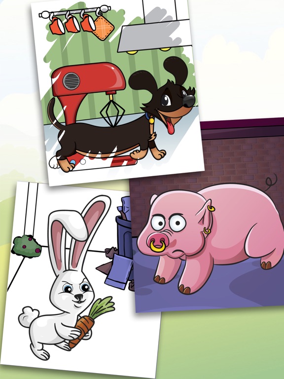 Paint pets in coloring book children screenshot 4