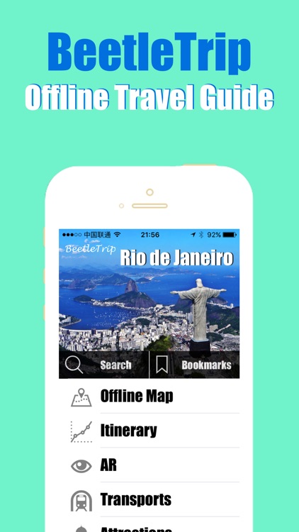 Rio de Janeiro travel guide and offline Brazil city map by Beetletrip Augmented Reality Advisor