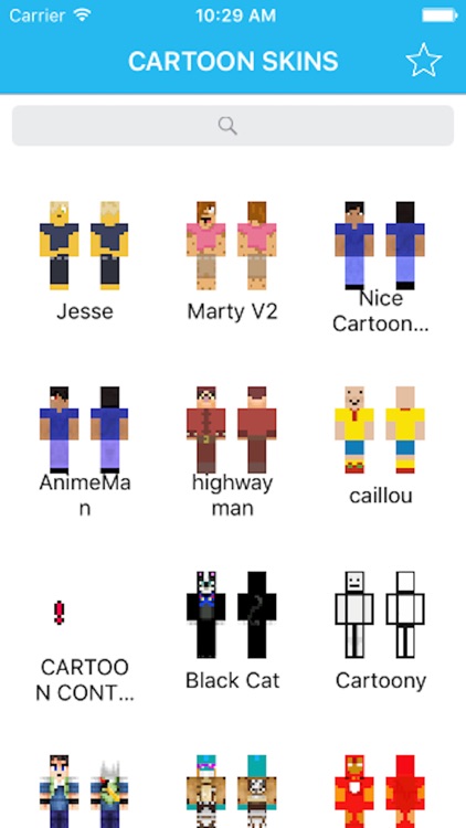 Best download cartoon skins for minecraft pe