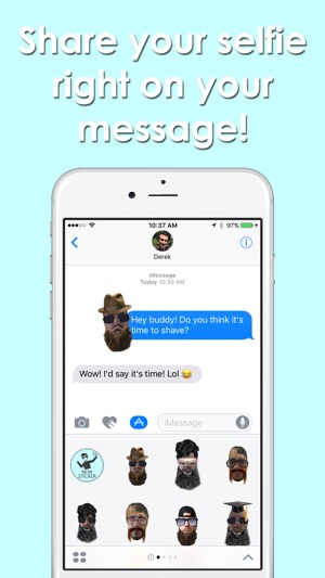 Selfies: Sticker App for iMessage(圖1)-速報App