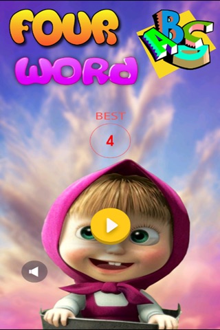 Four Word Letters - Kids Learning School Training game for fun screenshot 3