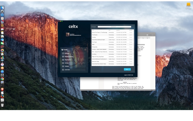 celtx script iphone screenshot 4