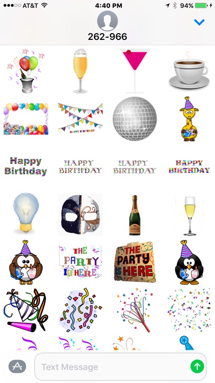 Emoji and Party Stickers