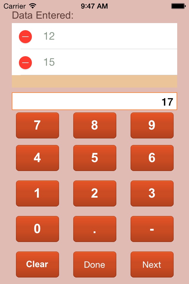 Statistics Calculator Lite screenshot 2