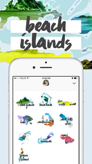 World Isles - Beach Stickers