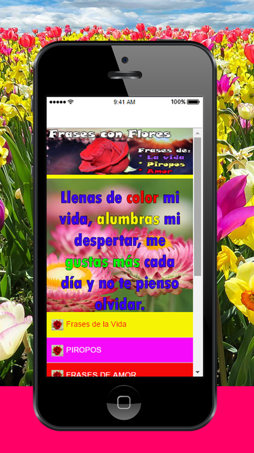 Frases con Flores - Textos con Rosas hermosas Free Download App for iPhone  