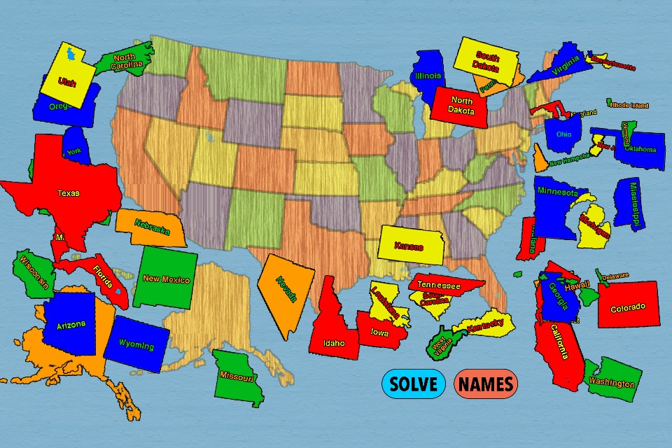 United States Map Puzzle screenshot 3