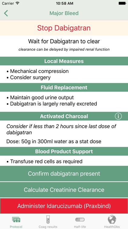 Managing Dabigatran screenshot-3