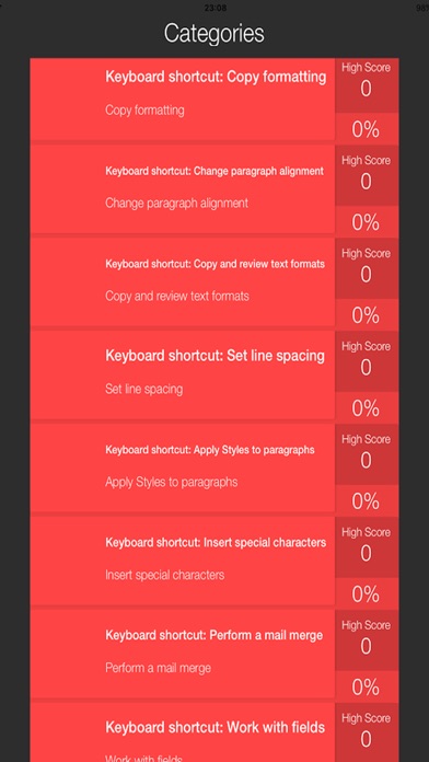 Quiz Shortcuts for MS Word 2016 screenshot 2