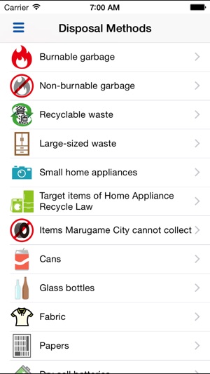 Marugame City Garbage Sorting(圖4)-速報App