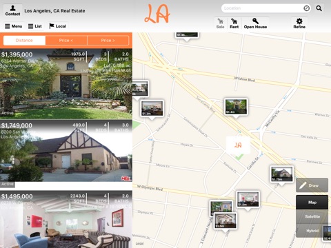 Los Angeles, CA Real Estate for iPad screenshot 2