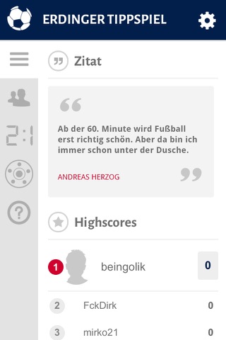 ERDINGER Tippspiel screenshot 2