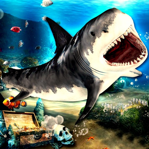 Big White Shark Evolution Sharks Underwater Hungry Icon