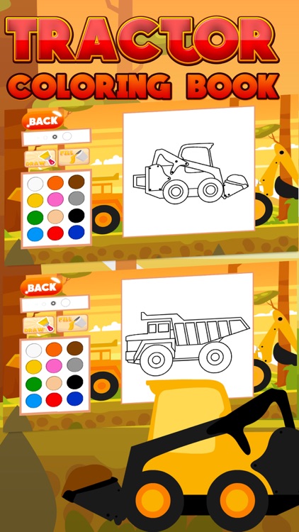 Tractor Coloring Kids Game