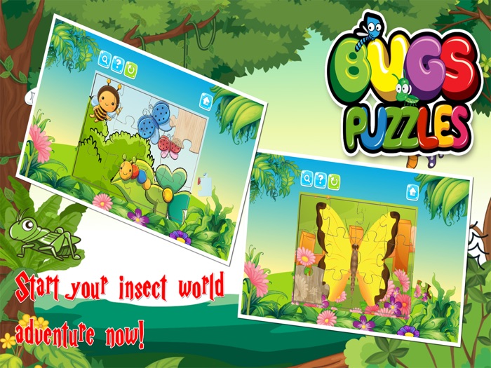 Butterfly Bugs Jigsaw Puzzles Games for Toddlers