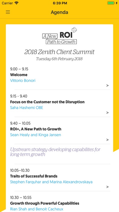 Zenith Client Conference screenshot 2