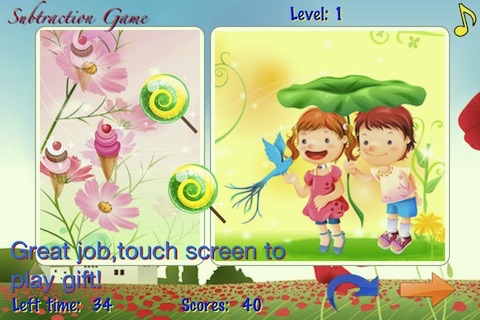 Subtraction math game screenshot 3