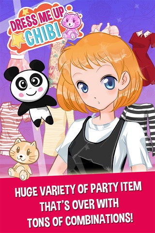 Chibi Princess Anime Fun Dress Up Games for Girls screenshot 2
