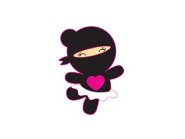 Dont fight, add fun and romance into your messages with our cute ninjas