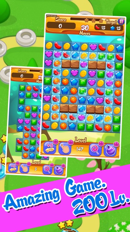 Sweet Jelly Fruit Garden mania : Match 3 Free Game screenshot-4