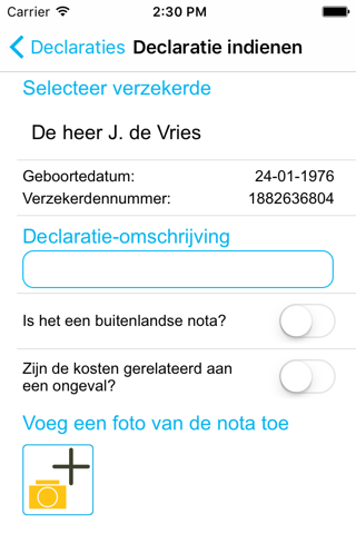 Azivo Declaratie-App screenshot 2