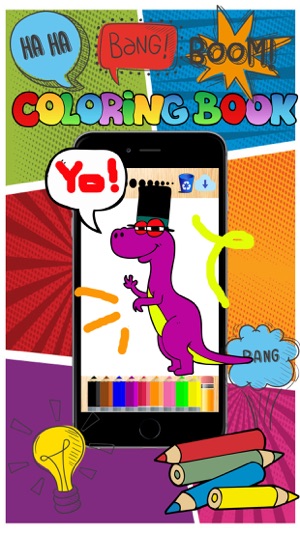 Talk with animals seaanimal dinosaur coloring book(圖2)-速報App