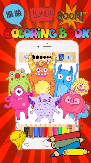 Coloringbook monster free crayon games for toddler(圖2)-速報App