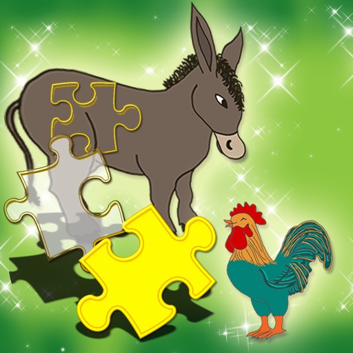 Farm Animals Kids Puzzle Game Icon