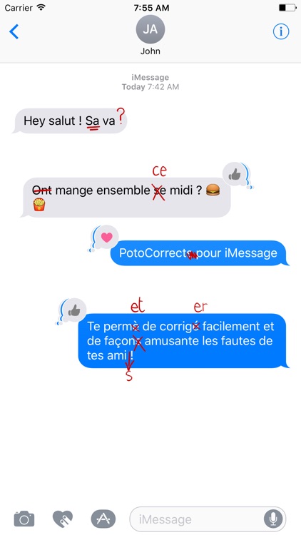 PotoCorrect pour iMessage