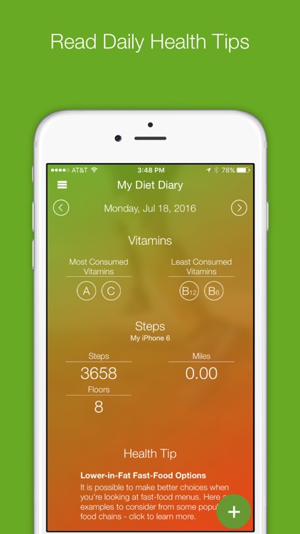 My Diet Diary Calorie Counter App