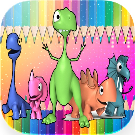 Animals Dino Coloring Book - Education Painting For Kids Toddlers And Preschoolers Kindergarten Learn Game iOS App