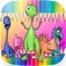 Animals Dino Coloring Book - Education Painting For Kids Toddlers And Preschoolers Kindergarten Learn Game