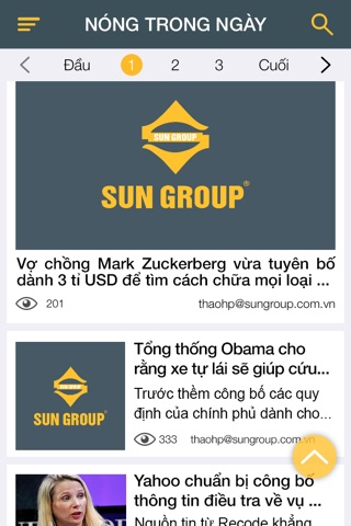 Sun Group News screenshot 2