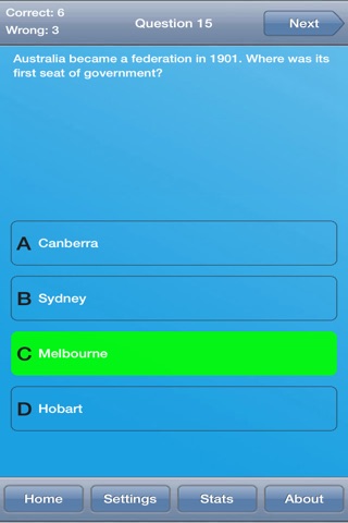 Australian History Quiz screenshot 3