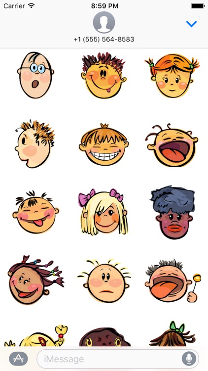 Emotion Face Sticker, Emoji - Fv Pack 01