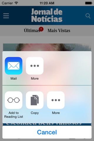 Jornal de Notícias screenshot 4
