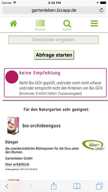 BIO-GARTENcheck screenshot-4