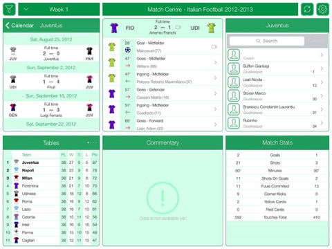 Italian Football Serie A 2012-2013 - Match Centre screenshot 3