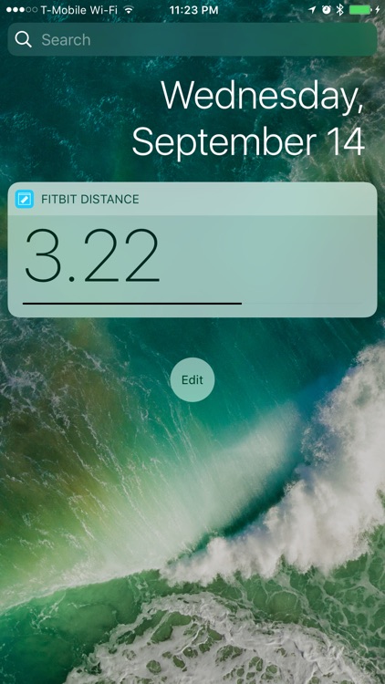 Distance Widget for Fitbit