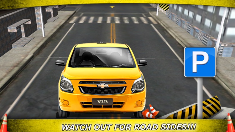 Super Taxi 3D Parking - Virtual Town Traffic Smash screenshot-3