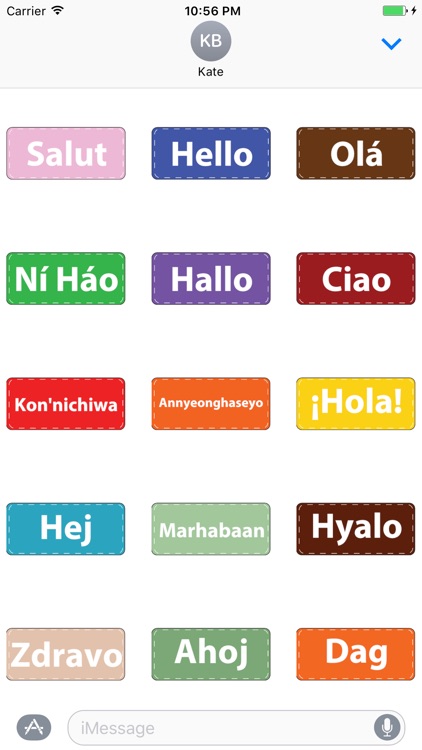 Say Hello - Multi Lingo Animated Stickers