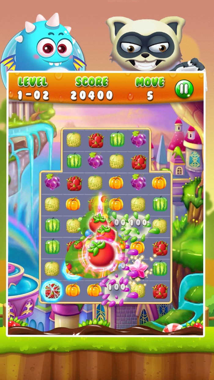 Fruit Match Rush - Match 3 Fruit