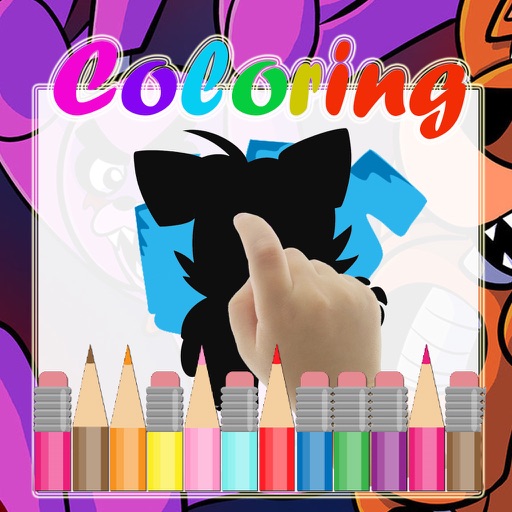 Kids Paint Coloring Game for Five Nights Monsters icon
