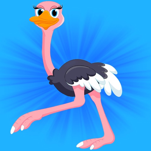 Big Bird Run - Ostrich's Crazy Jungle Splash (Free Game) Icon