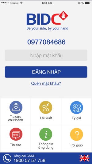 BIDC Mobile Banking Viet Nam