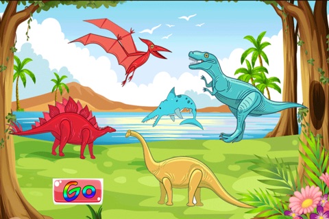 Dinosaur Name Jigsaw Puzzle Jurassic Kid Education screenshot 2