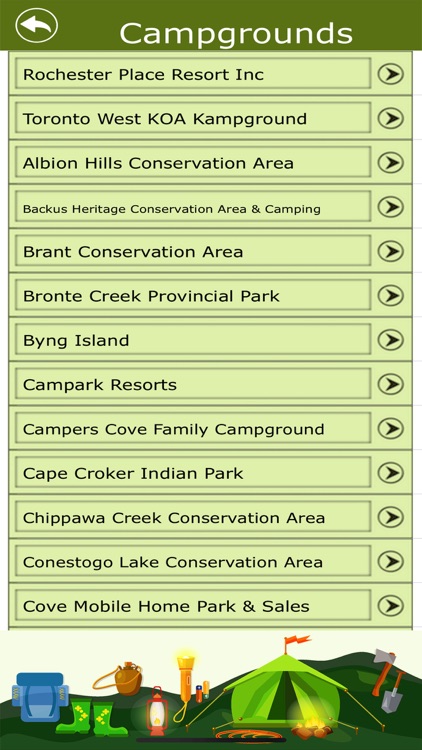 Ontario Campgrounds & Trails