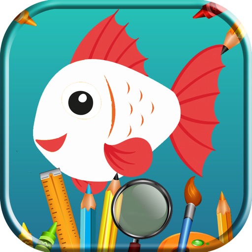 Coloring Sea Animal Vocabulary — Games for iPhone & iPad | AppStorio
